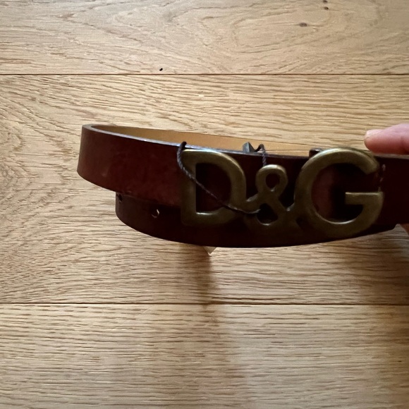 D&G Vintage Brown Leather Belt - Picture 5 of 14
